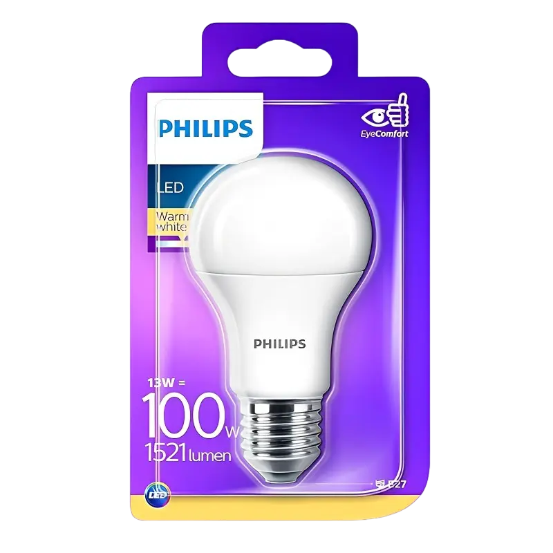 Cumpara  Iluminat interior - Bec cu LED Philips WW 230V FR ND, E27, Alb Ca..