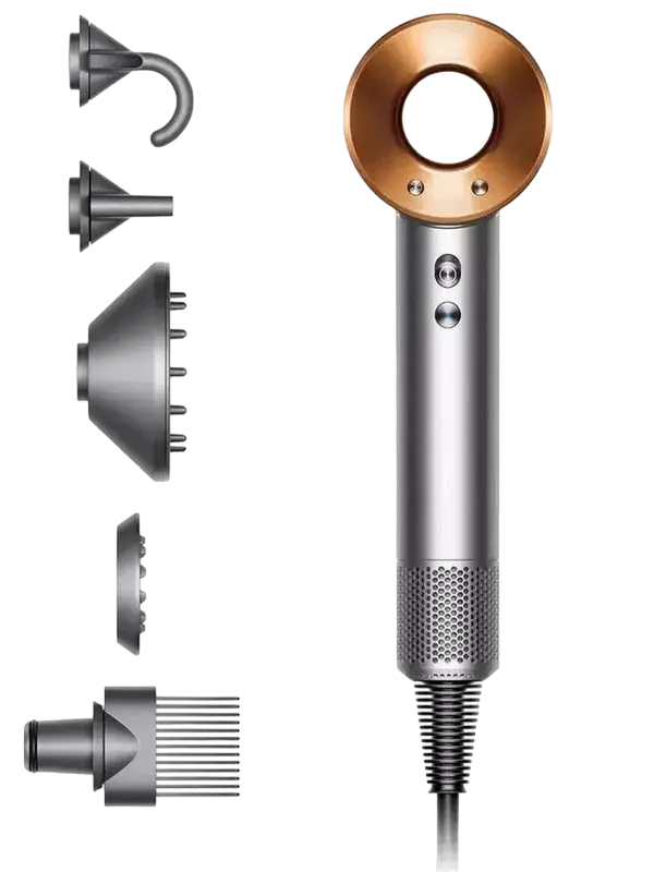 Uscător de păr Dyson Supersonic HD07, 1600W, Nickel/Cooper