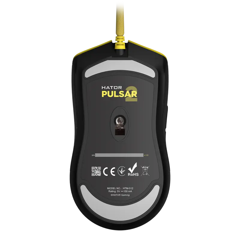 Gaming Mouse HATOR Pulsar 2, Galben
