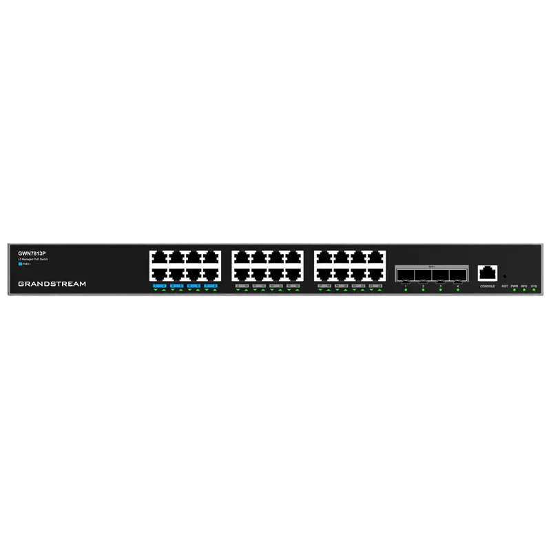 Comutator PoE Grandstream GWN7813P, 24x IEEE 802.3af/at