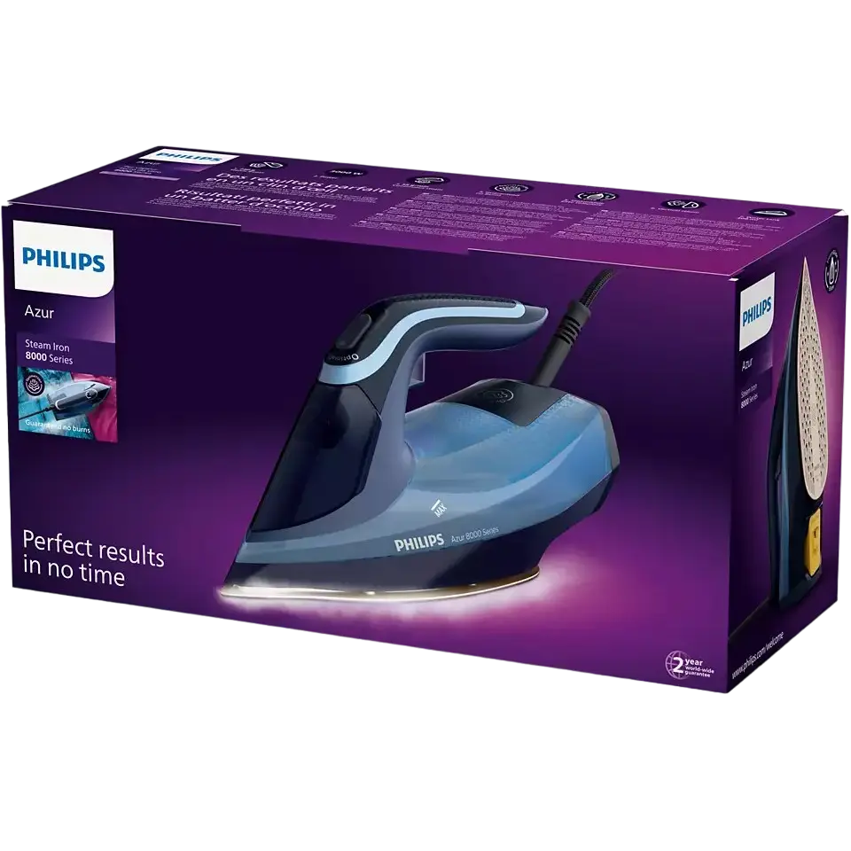 Fier de călcat Philips DST8020/20, 3000W, Albastru