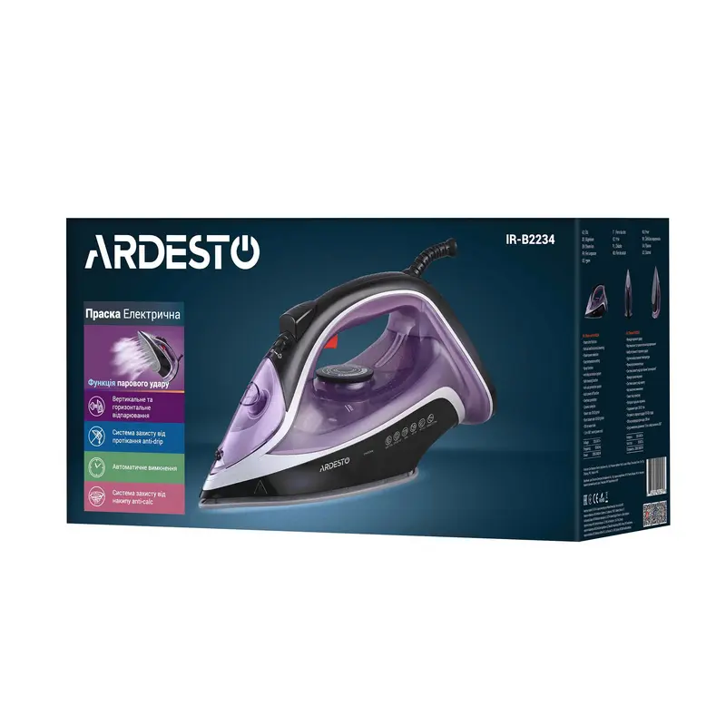 Fier de călcat Ardesto IR-B2234, 2400W, Violet