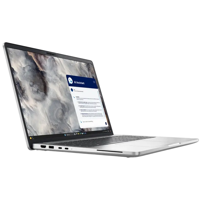 Laptop Business 16" DELL Pro 16 Plus PB16250, Argintiu, Intel Core Ultra 7 265U, 32GB/1024GB, Windows 11 Pro