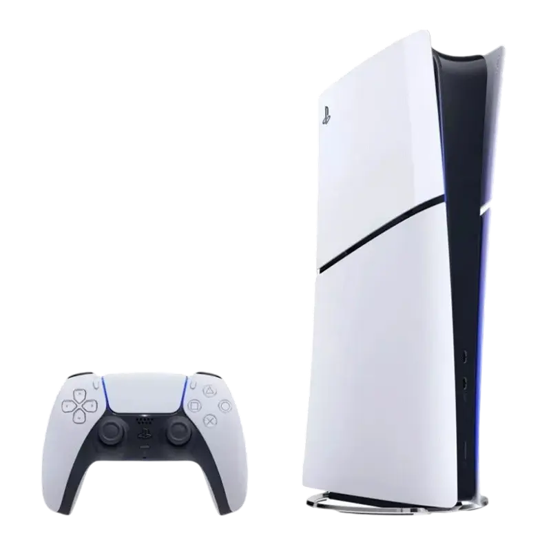 Consola de joc SONY PlayStation 5 Slim Digital Edition 1TB + Fortnite, Alb
