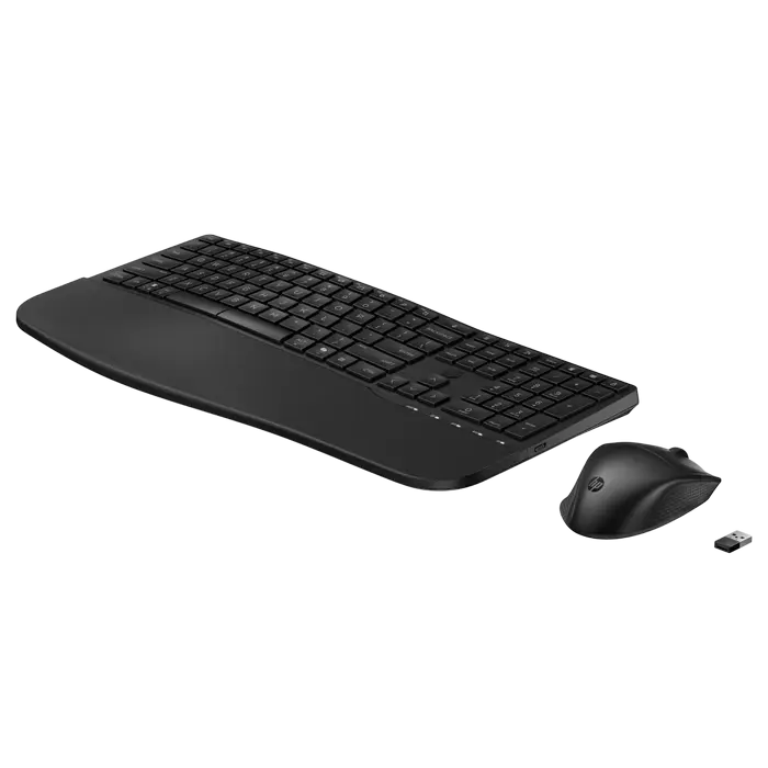 Клавиатура и мышь HP 680, Беспроводное, Чёрный