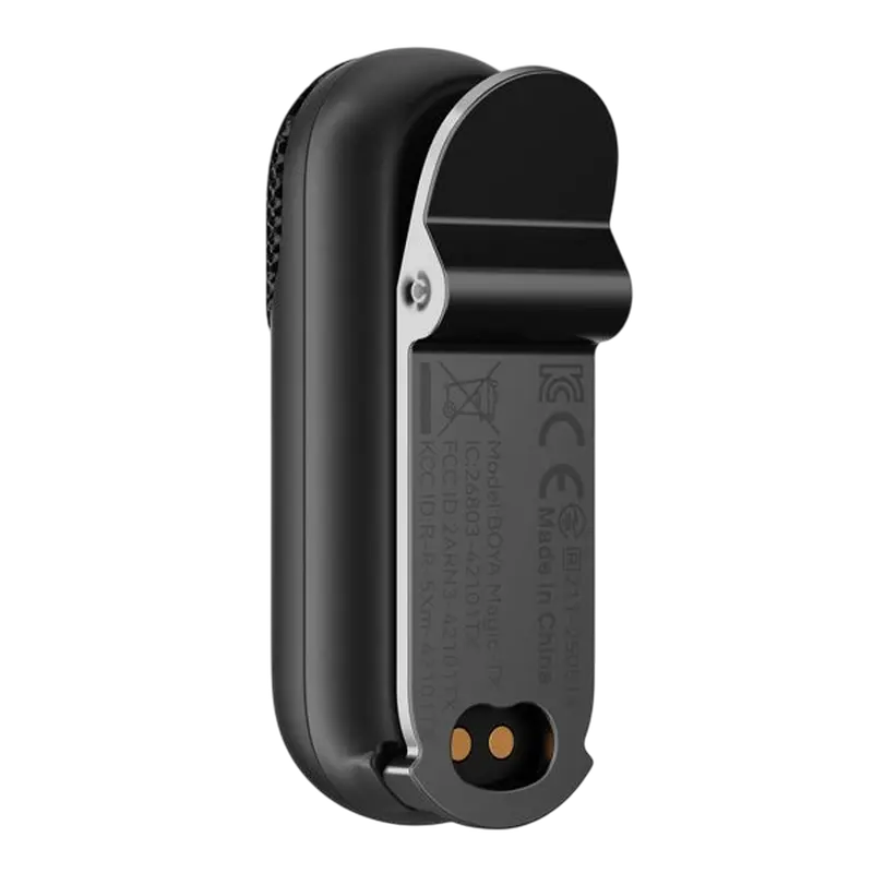 Microfon portabil pentru înregistrare vocală Boya Magic, Fără fir, Negru