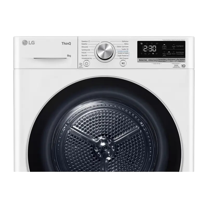 Uscător de rufe LG RH80V9AV3N, 8kg, Alb
