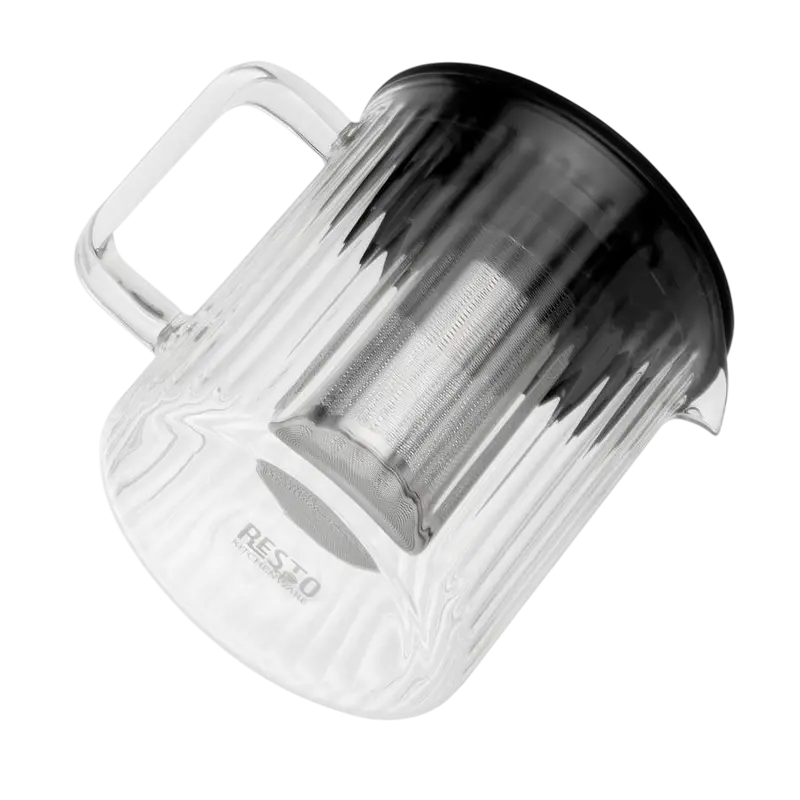 Ceainic cu infuzor RESTO 90517, 1L, Negru