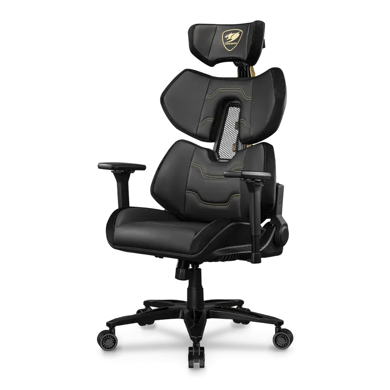 Scaun Gaming Cougar Terminator Elite, PU Piele, Negru | Auriu
