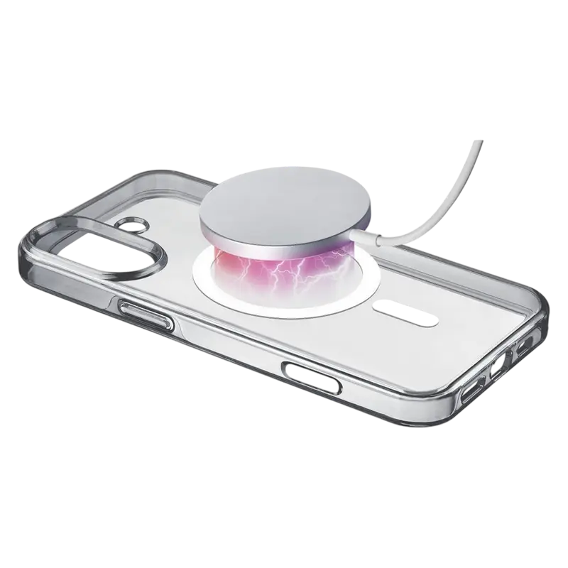 Husa Cellularline Gloss Mag - iPhone 16, Transparent
