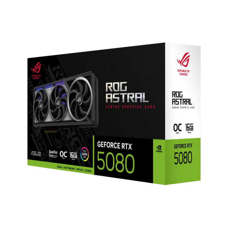 Placă Video ASUS ROG-ASTRAL-RTX5080-O16G-GAMING, 16GB GDDR7 256bit