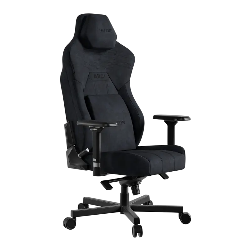 Scaun Gaming HATOR Arc 3 XL, Velur, Negru