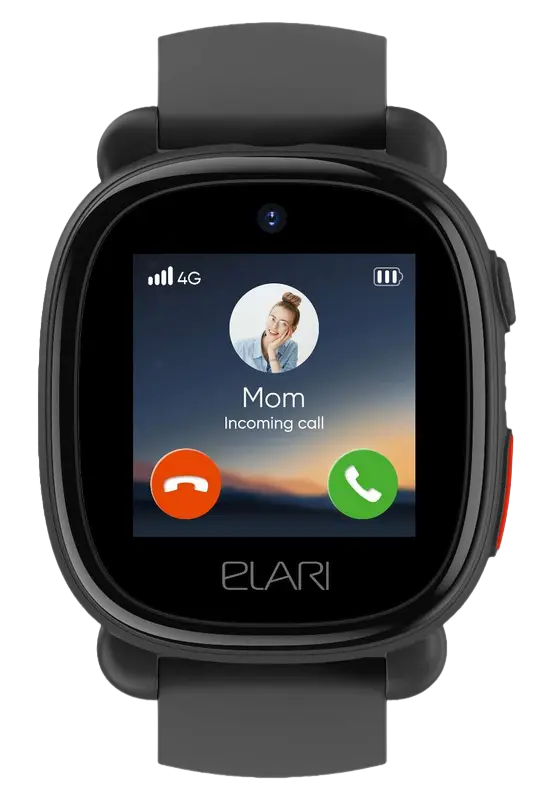 Ceasuri pentru copii Elari KidPhone 4G Lite, Negru