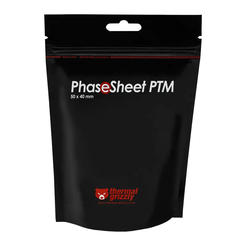 Pad Termic Thermal Grizzly PhaseSheet PTM, 50x40mm, Gri