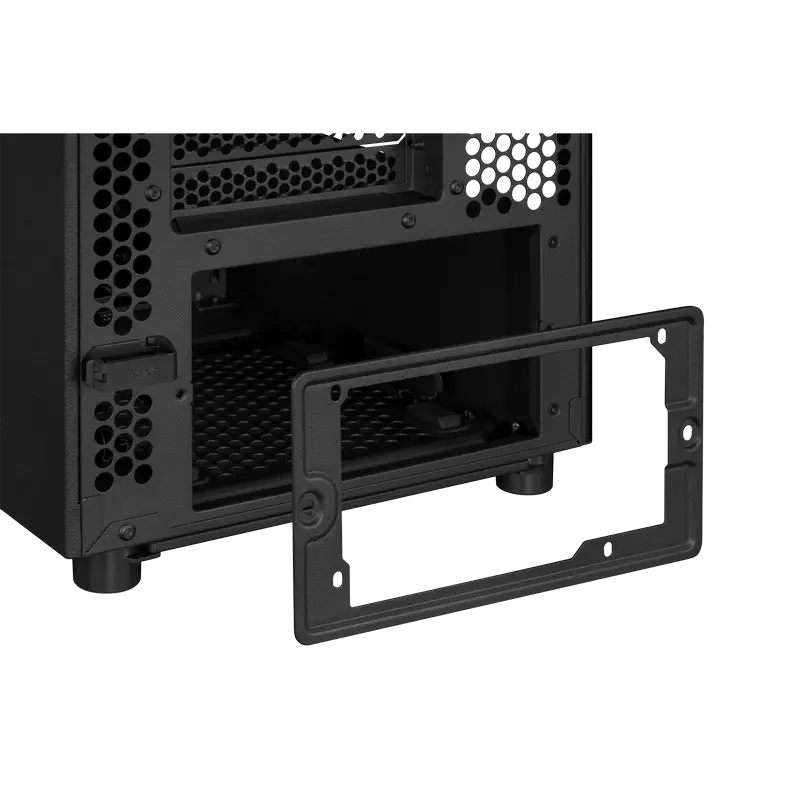 Carcasă PC ASUS ProArt PA401 Wood TG, Midi-Tower, Fără PSU, Negru