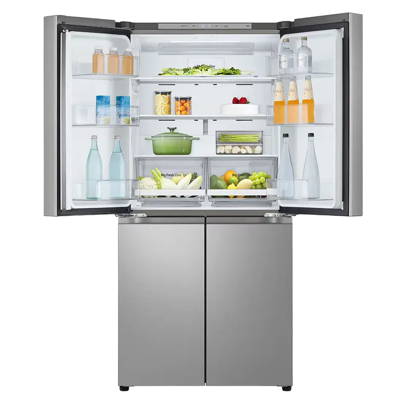 Холодильник LG GMB860PYDE, DoorCooling+, Серебристый