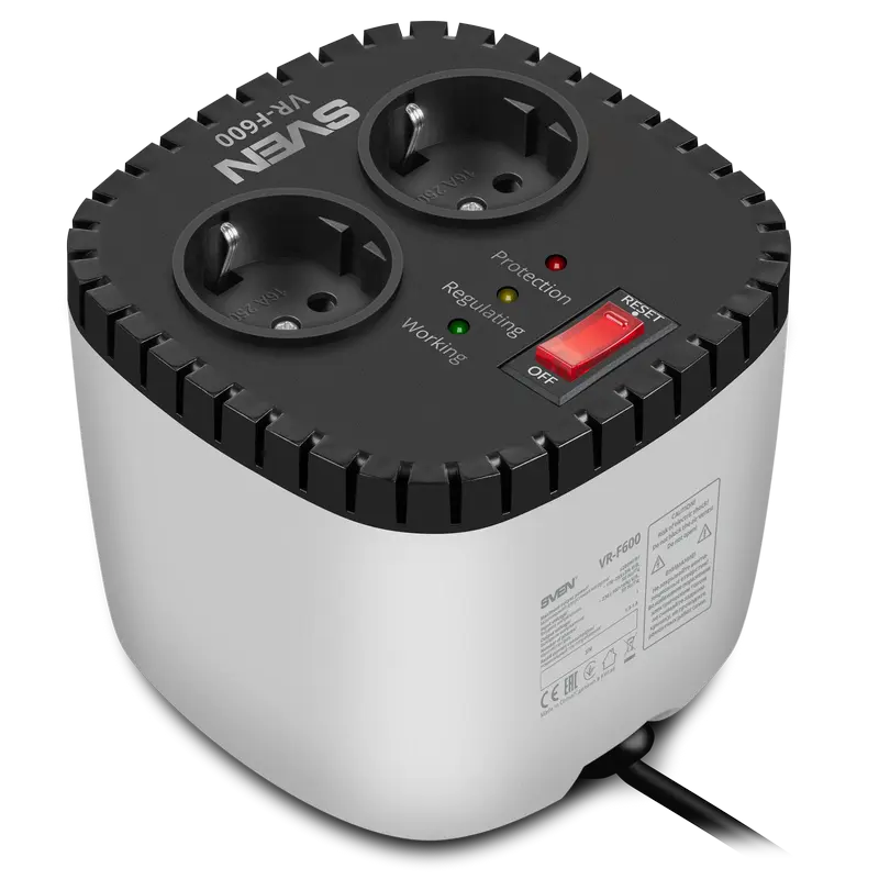 Stabilizator de Tensiune SVEN VR-F600, Alb