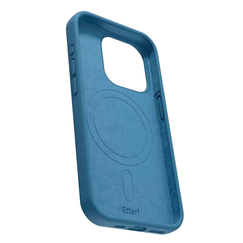 Husa Etteri Silicone Mag case pentru iPhone 16 Pro, Albastru închis