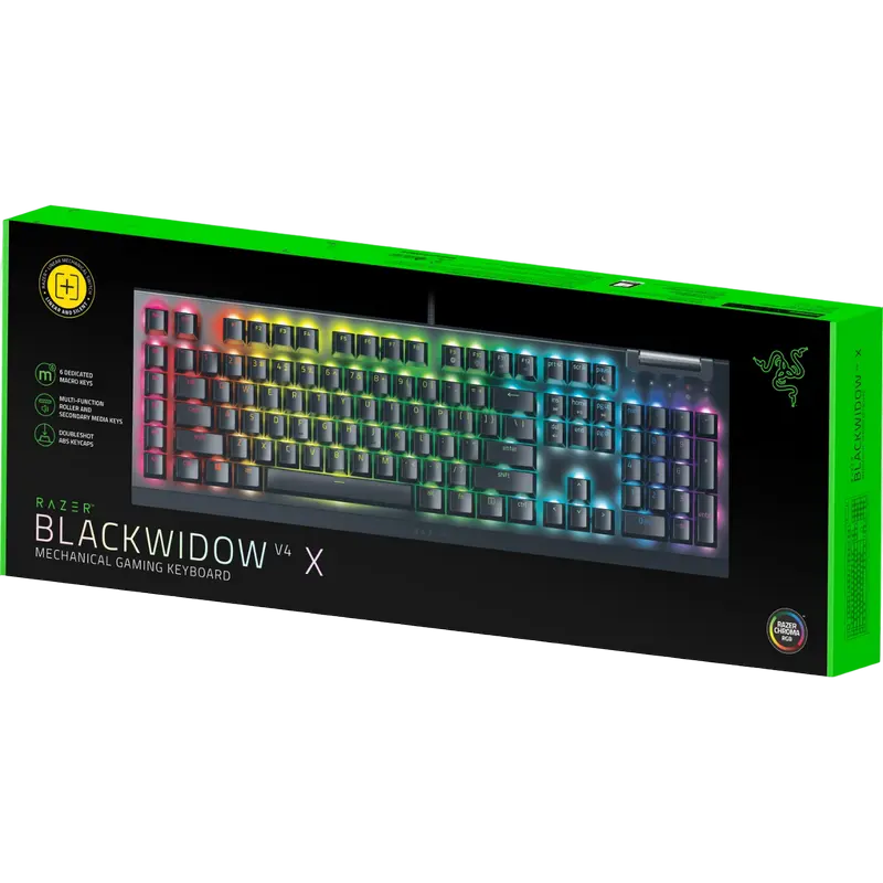 Клавиатура Razer BlackWidow V4, Проводное, Чёрный