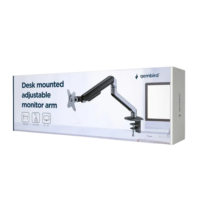 Suport birou pentru monitoare Gembird MA-DA1-05, Gri