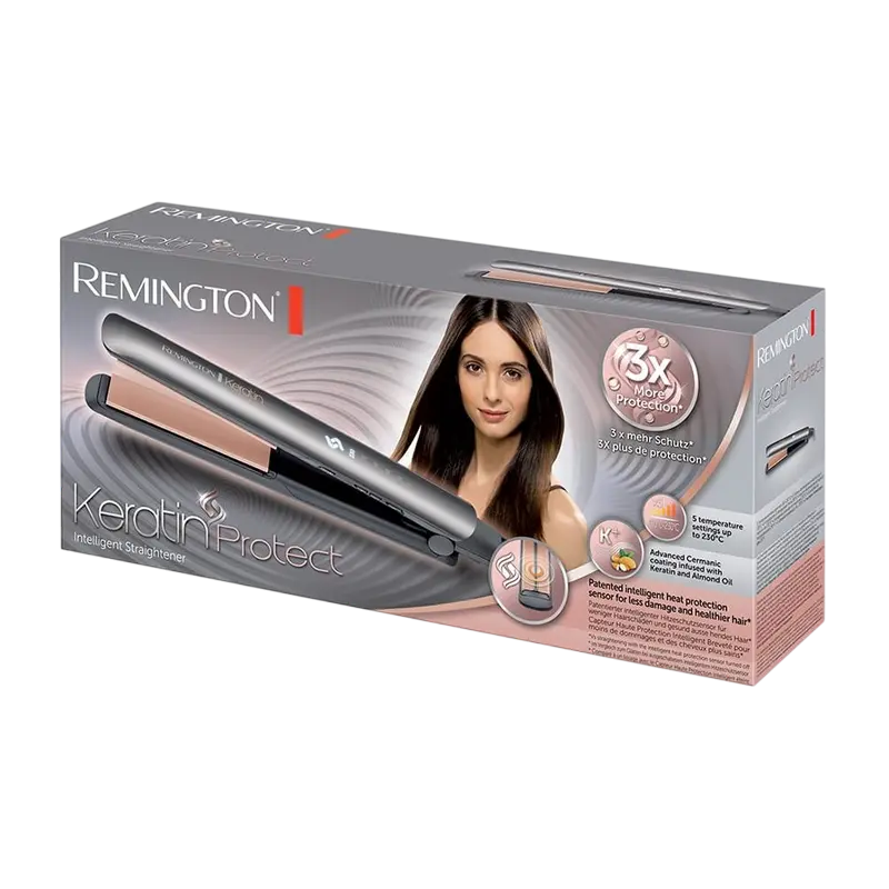 Выпрямитель для волос Remington Keratin Protect S8598, Серый