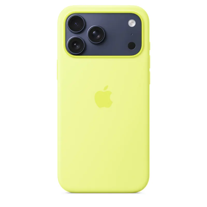 Чехол Apple iPhone 17 Pro Max Silicone Case with MagSafe, Neon Yellow