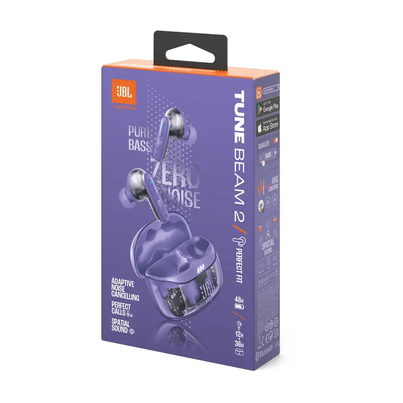 Căști JBL Tune Beam 2 Ghost Edition, Violet