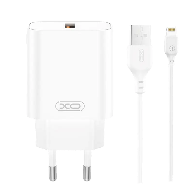 Încărcător XO CE33 + Lightning, 18W..