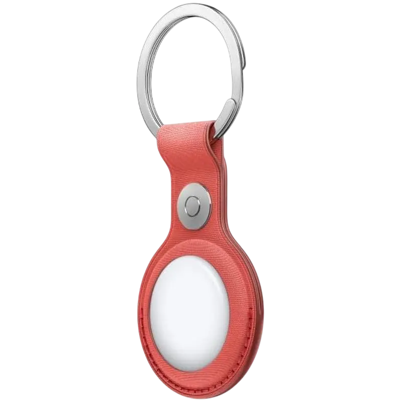 Husă pentru Airtag Apple FineWoven Key Ring, Coral