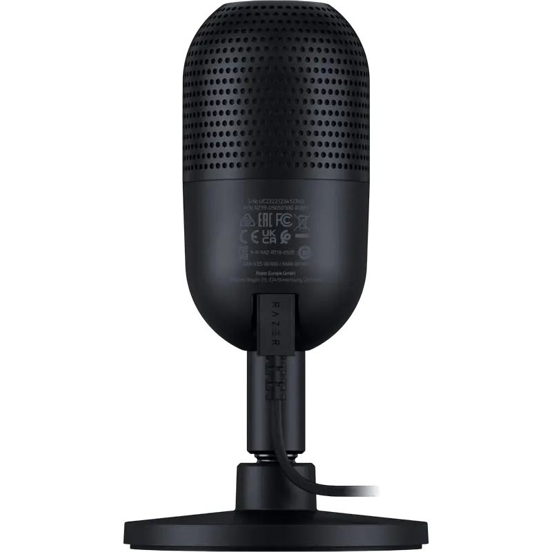 Microfon Gaming Razer Seiren V3 Mini, Cu fir, Negru