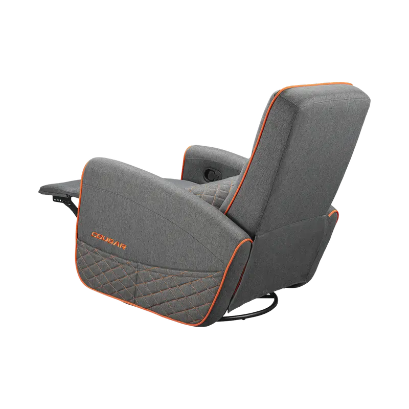 Игровое кресло Cougar FIDOM, Имитация льна, Серый | Оранжевый