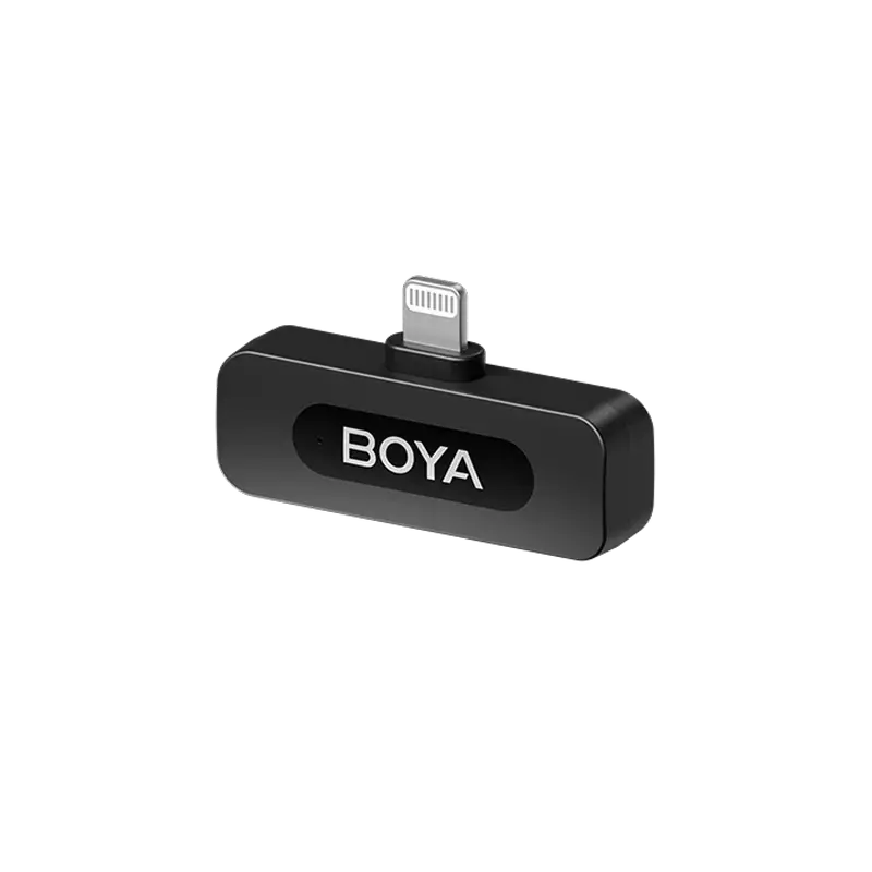 Microfon portabil pentru înregistrare vocală Boya BY-V1 V2.0, Fără fir, Negru