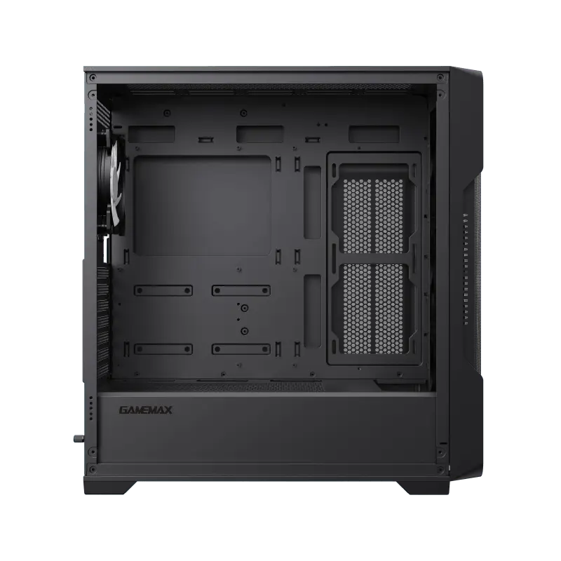 Carcasa computer Gamemax Siege, Midi-Tower, fără sursă de alimentare, negru