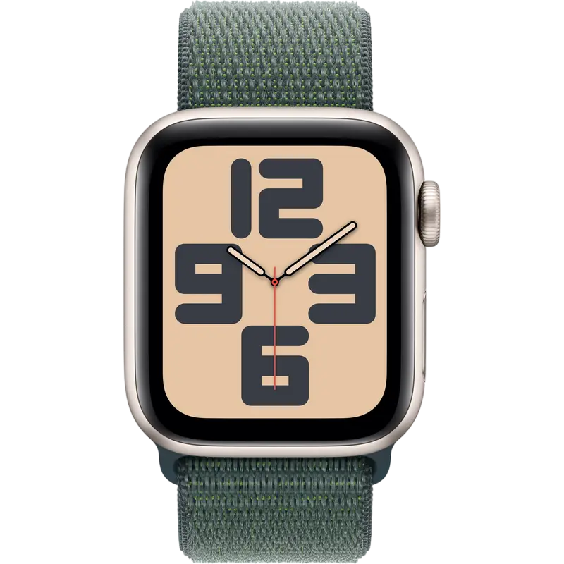 Ceas inteligent Apple Watch SE 2024, 40mm, Lake Green | Starlight