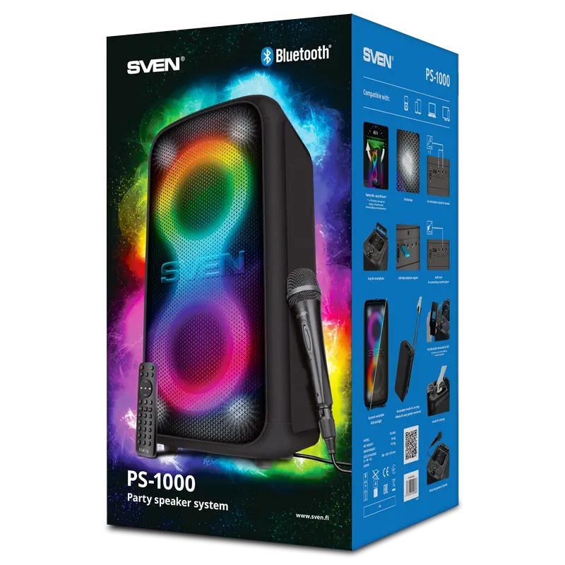 Sistem audio SVEN PS-1000, Negru