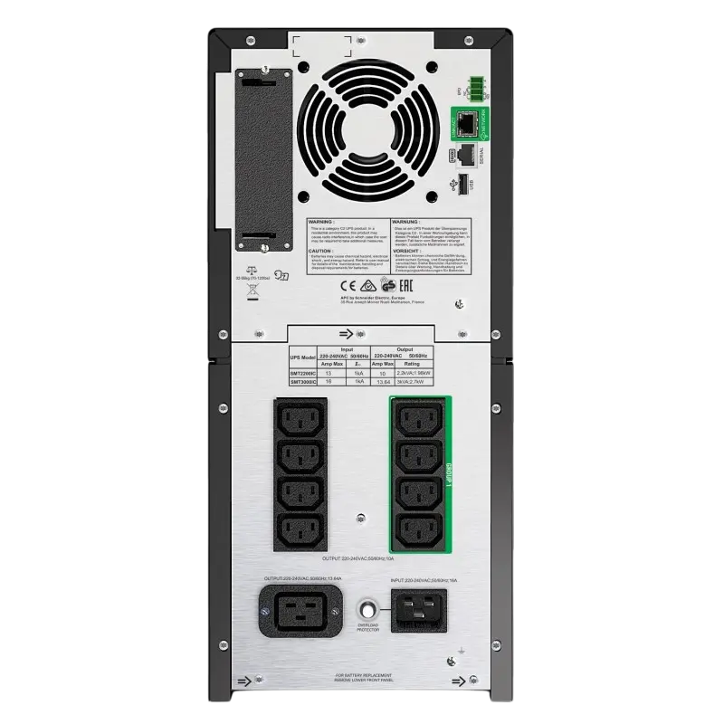 Источник бесперебойного питания APC SMT3000IC, Линейно-интерактивный, 3000VA, Башня