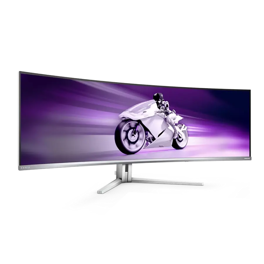 49" Monitor Gaming Philips 49M2C8900, QD OLED 5120x1440 Dual QHD, Alb