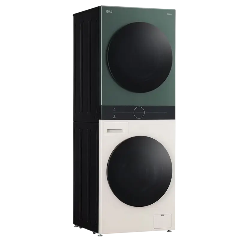 Mașină de spălat cu uscător LG WT1210EGF, 12kg, Verde | Bej