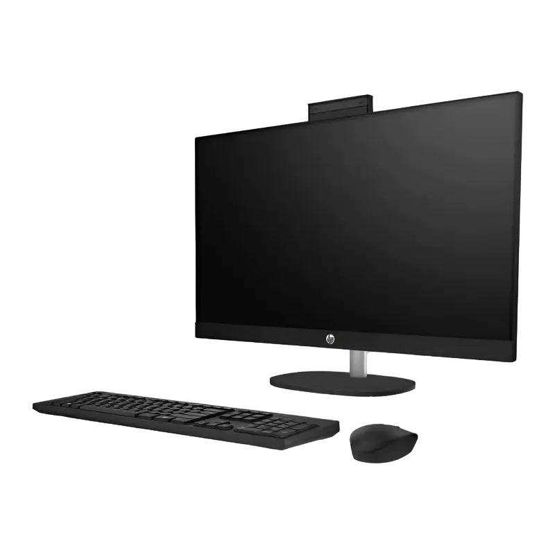 Computer All-in-One HP 27-cr0022ci, 27", Intel Core i7-1355U, 16GB/512GB, FreeDOS, Negru