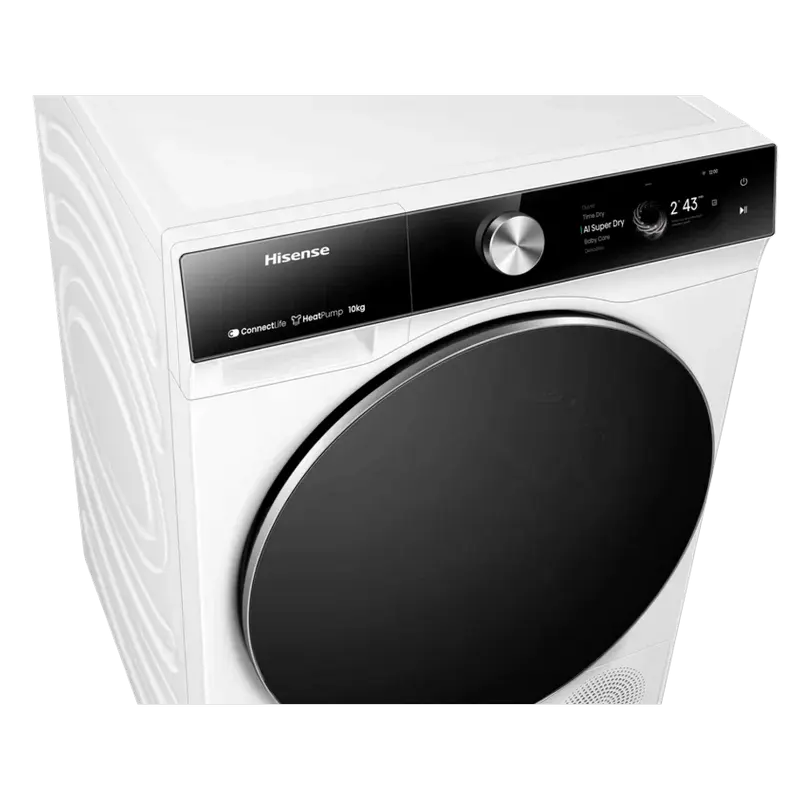 Uscător de rufe Hisense DH7S107BW, 10kg, Alb