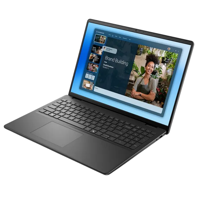 Ноутбук для бизнеса 16" DELL 16 DC16250, Carbon Black, Intel Core 7 150U, 16Гб/1024Гб, Linux Ubuntu