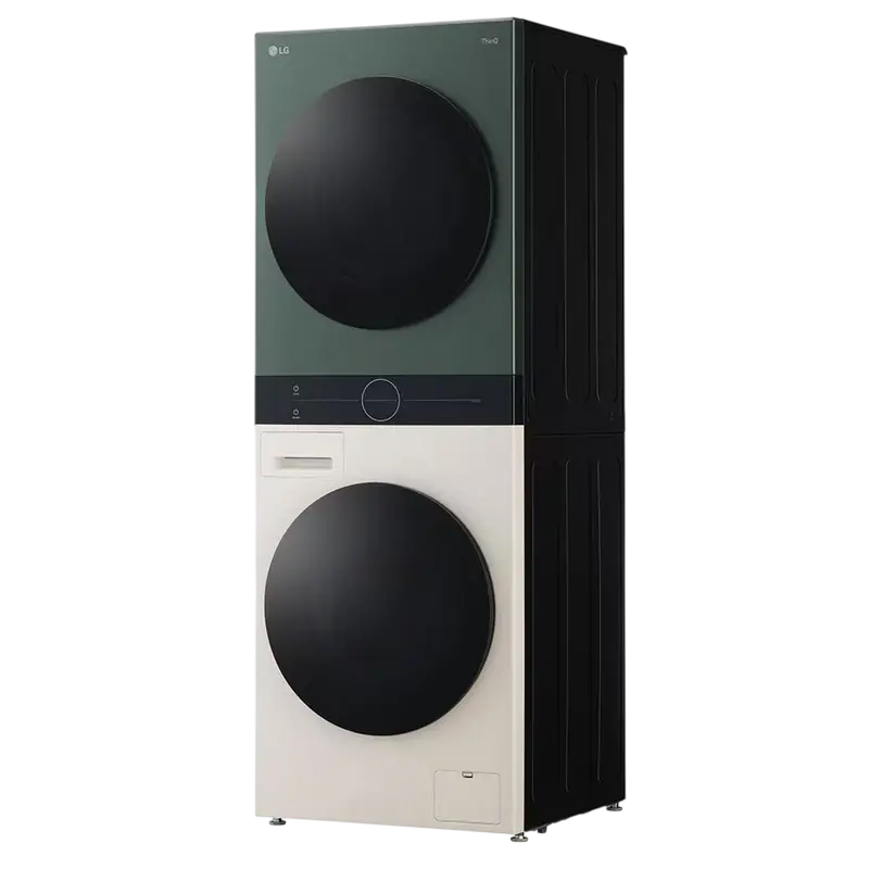 Mașină de spălat cu uscător LG WT1210EGF, 12kg, Verde | Bej
