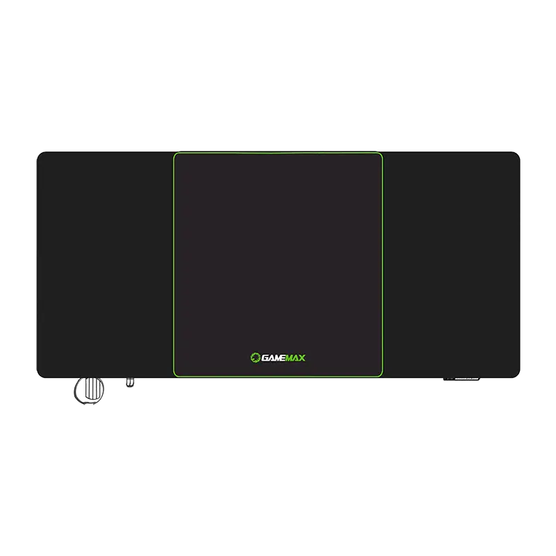 Birou Gaming Gamemax D160-Black-EC, Negru