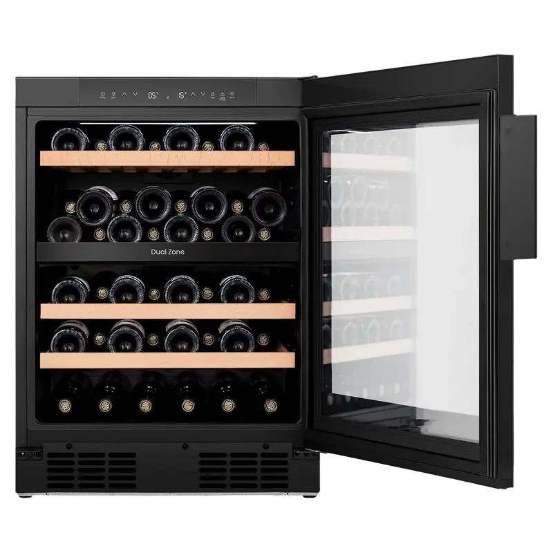 Dulap pentru vin Hisense RW3N122GSLF, Negru