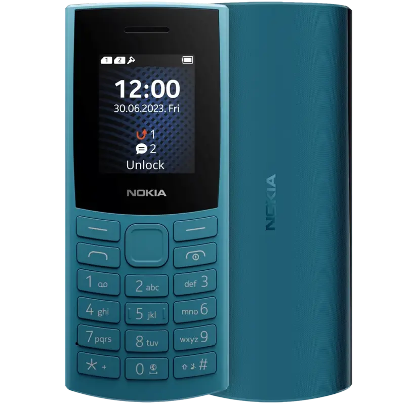 Telefon mobil Nokia 105 4G (2023), Albastru oceanic