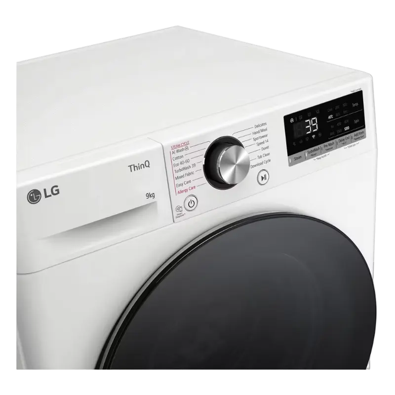 Mașină de spălat LG F2WR709S2W, 9kg, Alb