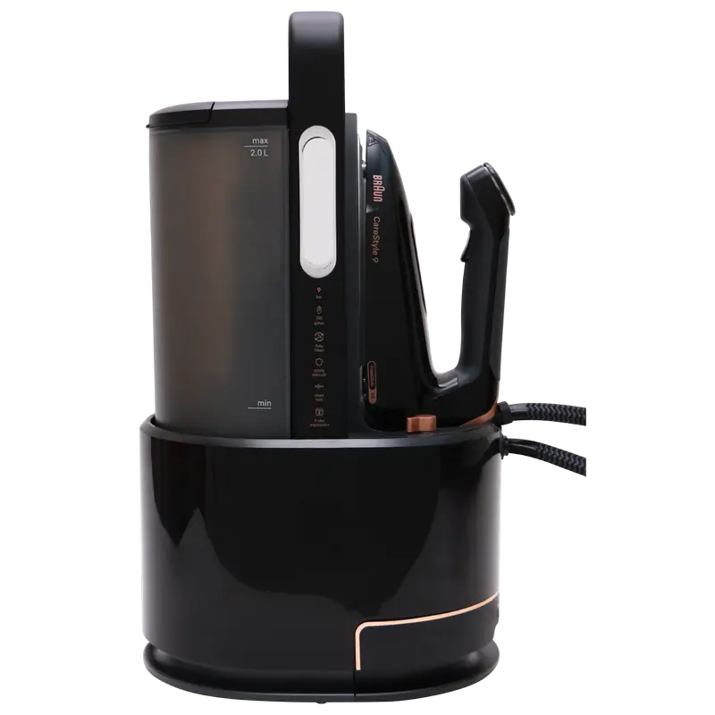 Fier de călcat cu generator de abur Braun IS9090BK, 2700W, Negru