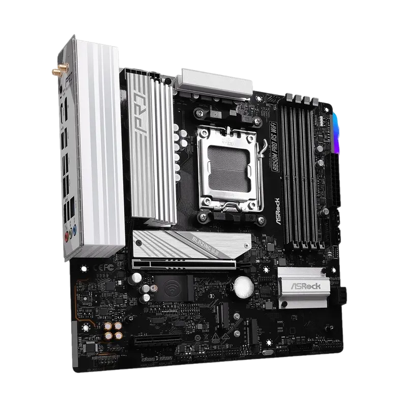 Материнская плата ASRock B850M PRO RS WIFI, AM5, AMD B850, Micro-ATX