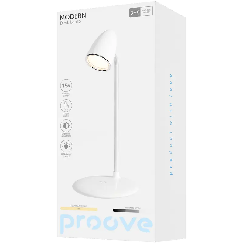 Lampa de birou Proove Modern, Alb