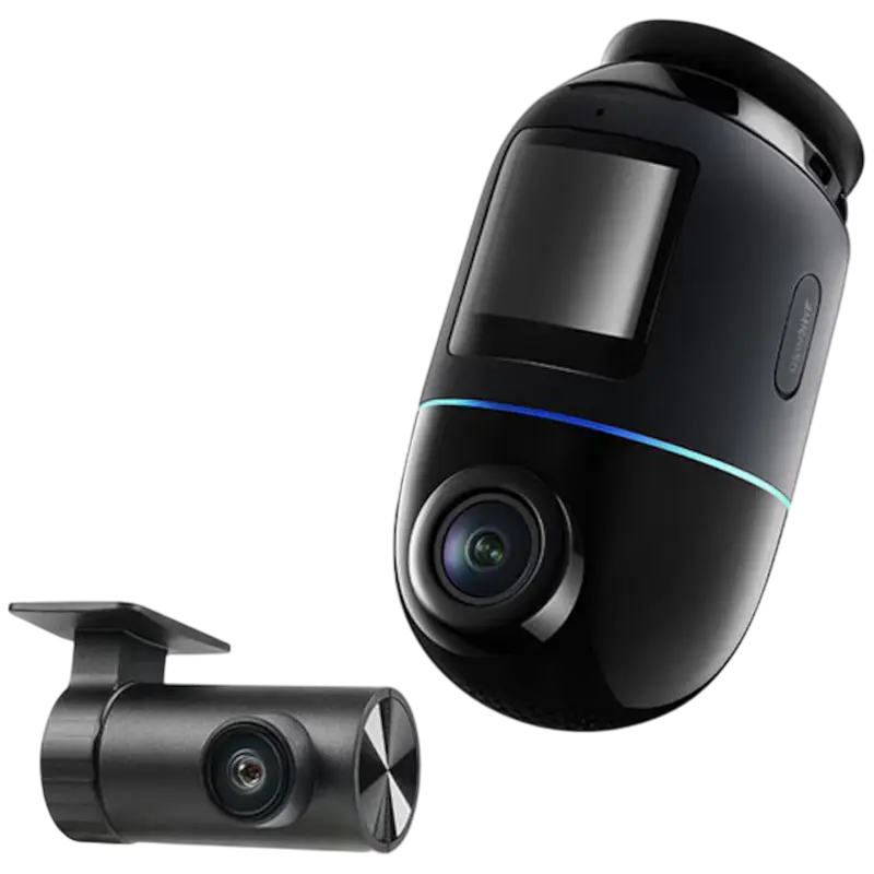 Set Dash Cam față și spate 70mai 4K Omni X800+Rear Cam, Negru